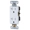 Faith Duplex Straight Blade Receptacle, 5-20R, 20 A, 125V AC, 2 Pole, 3 Wire, Grounded SSRE4TR-WH-10 - alternate 6